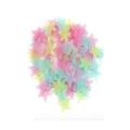 Pack Of 200 - IMPORTED Fluorescent Night Glowing Stars Wall Sticker. 