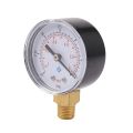 Water Manometer-1 x Pressure Gauge-Black + Gold + White. 