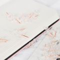 27RA 100pcs Transparent Rose Gold Push Pins Thumb Thumbtack Board Pins Drawing Photo Wall Studs Office School Supplies. 