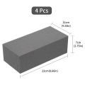 4Pcs Dry Floral Foam for Artificial Flowers Wet Floral Foam Bricks Grey Florist Styrofoam Blocks for Flower Arrangement. 