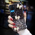 For OPPO A54 4G Back Cover Luxury 3D Diamond Butterfly Shiny Glitter Gold Foil Space Starry Cases Clear Soft Silicone Bumper Mobile Phone Case for Girls Boy. 