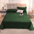 Plain Velvet Bed Sheet Single/Double For Room And Bed Design By Luxe Dream. 