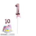 Birthday Anniversary Cake Decoration Number Topper 1 One. 