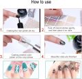 12 Pieces Airbrush Stencils Nail Stickers French Nail Decals Printing Nail Stencil Tool DIY for Women Manicure Decoration. 