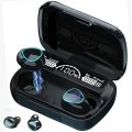 M10 Airpods _ with Super Sound Headphones with Built in Mic 10m Transmission & High Quality Touch Sensors True Stereo Charging Case Sport Headset for all Bluetooth Smart devices Bluetooth Wireless Earbuds. 