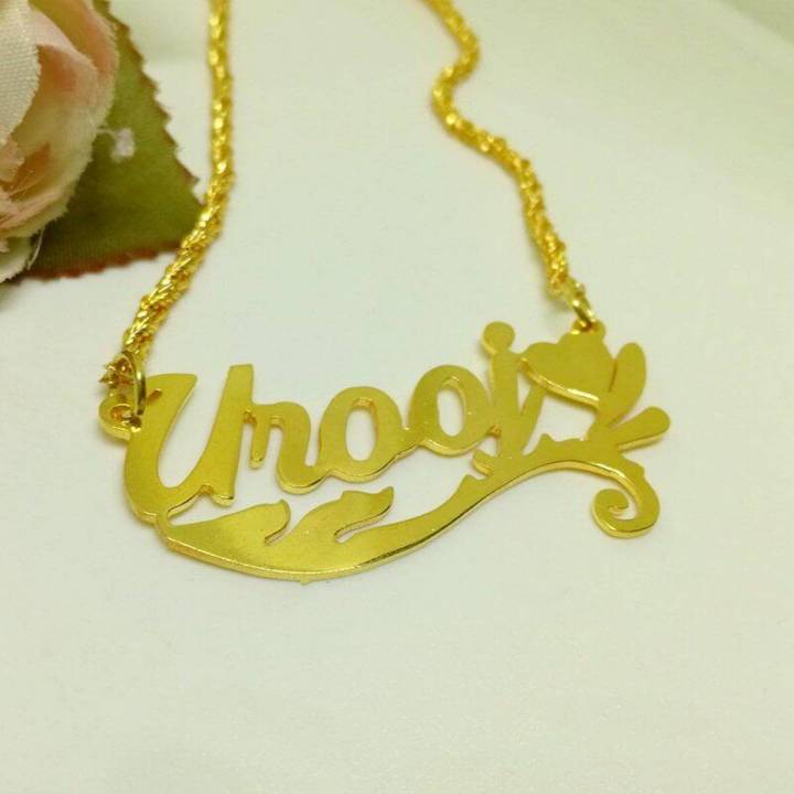 22K Gold Plated Single Name Locket, Get Any Name Necklace Personalized for  Gift Item, Customized Jewelry online, Name Necklace Design Gold Plated Buy 