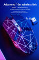 Free Wolf X11 2.4GHz Wireless Mouse rechargeable luminous mechanical gaming mouse Wireless Computer Mouse. 