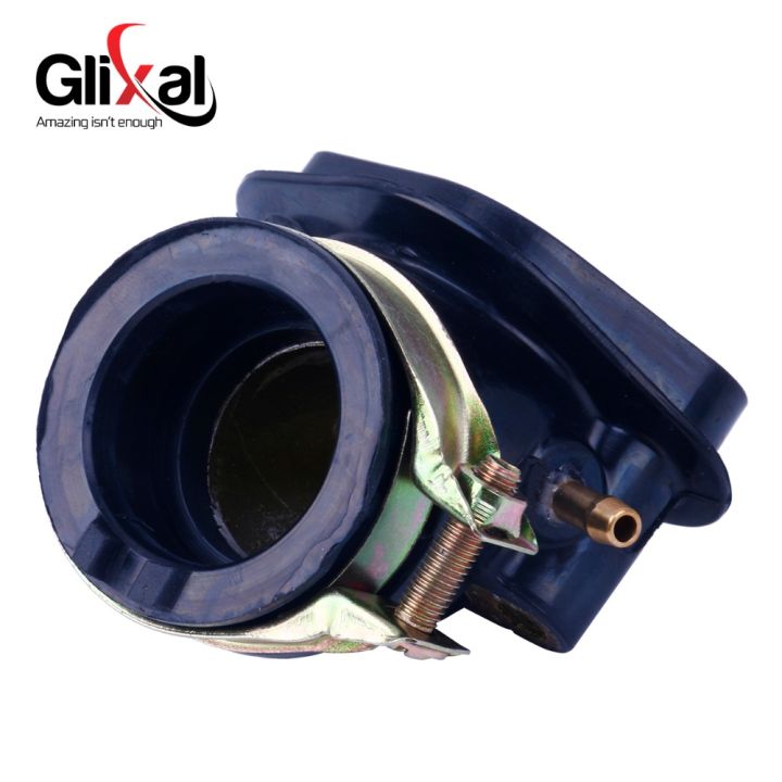 Glixal Intake Manifold GY6 125cc 150cc Chinese Scooter Parts Intake 152QMI 157QMJ ATV Go-Kart Buggy (2 Vacuum Port)
