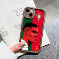 Hontinga for Redmi A3x Redmi A3 Back Cover Cristiano Ronaldo Pattern Case Ladder Soft Rubber Mobile Phone Cover. 