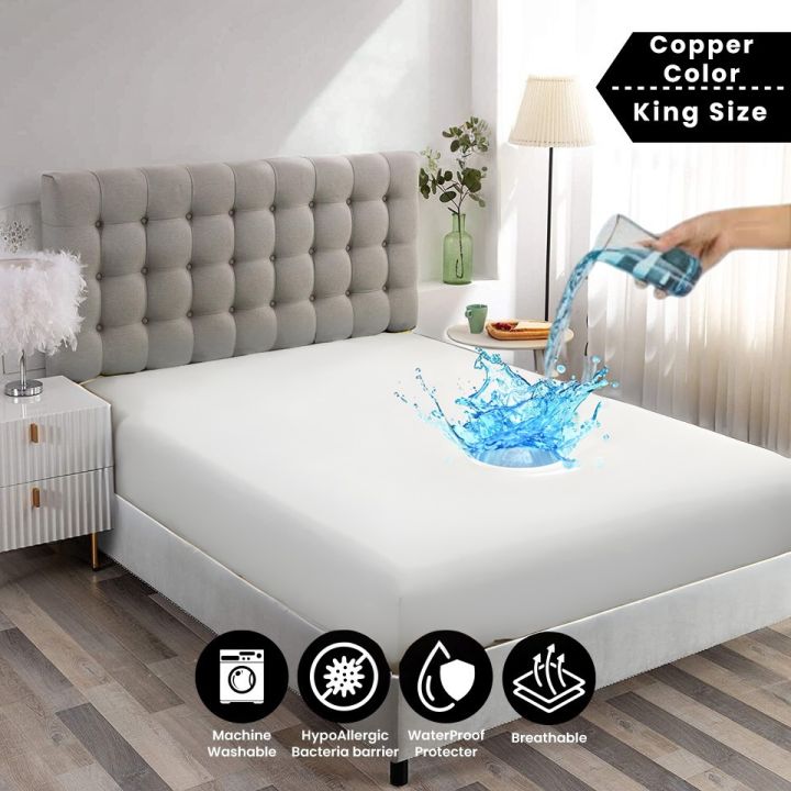 Azam%20Sons%20Waterproof%20Mattress%20Cover%20King%20Sized%20Mattress%20Protector%20Anti%20Slip%20Double%20Bed%20Fitted%20-%20Image%204