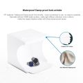 20cm Photography Box 2 LED Panels Folding Portable 1100LM Light Photo Lighting Studio Shooting Tent Box Kit with 6 Colors Backdrops (Black, White, Orange, Red, Green, Blue), Unfold Size: 24cm x 23cm x 22cm. 