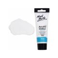 Mont Marte Signature Acrylic Paint 75ml Tube - Titanium White. 
