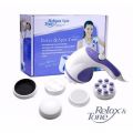 Electric Relax & Spin Tone Handheld Body Massager Machine Relieve Tension Free. 