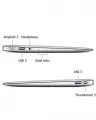 MJVM2 - MacBook Air - 11.6 inches - Intel Core i5 1.6 GHz - 128 GB - 4 GB - Mac OS X Yosemite - Silver (Brand Warranty). 