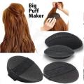 Back Combing Puff Pack of 2 - Hair Volume Base - Black. 