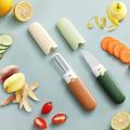 Stainless Steel 2 in 1 Knife with Peeler, Fruit Cutting Knife & Peeler. 