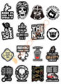 10 Pcs New Black and White Funky Doodle Stickers Pack for Laptop and Phone DIY Stickers - JangoMango Store. 