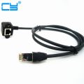 【All Of Me】RJ45 Cable Male to Female 90 Right angle bend Up Downed Panel Mount Ethernet LAN Extension Extender Cable Cord 1m/3ft 1.5m/5ft. 