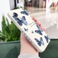 Red Blue Butterfly Phone Case For Xiaomi Mi 14 13 13T 12 11 Ultra 10 12T 11T 10T Pro Lite Poco F4 X4 M4 F3 X3 M3 Pro 5G GT. 