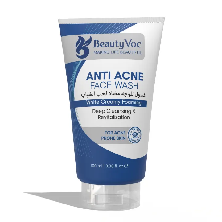 Beautyvoc facewash - Anti acne treatment Face wash 100 ml | Best Anti acne facewash for pimples | Pimple remover face wash | Facewash for oily skin | Face wash for Acne | | acne skin care products | acne medicated face wash | For All Skin Types