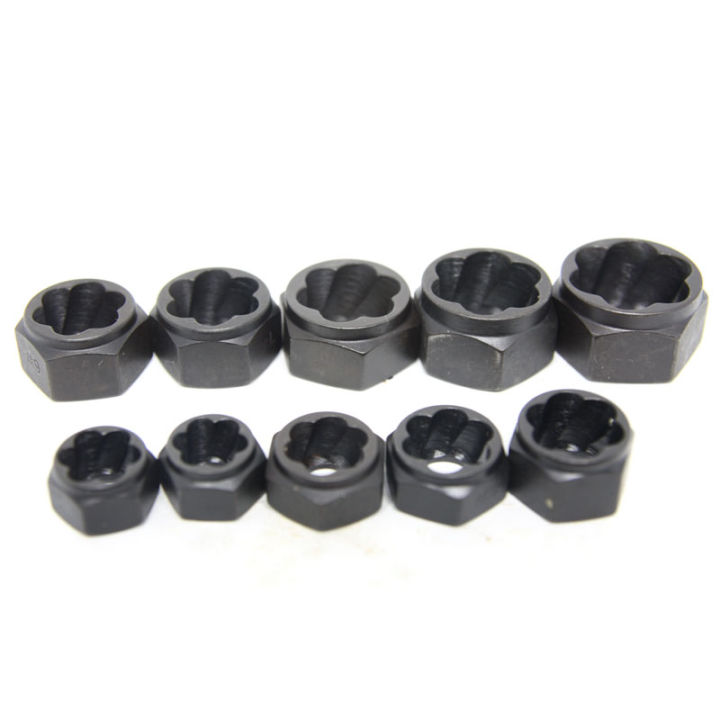 【Nine Dan Store】10Pcs Damaged Nut Stud Extractor Set Metric Broken Bolt Removal