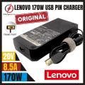 Original Laptop Charger 170W watt Slim Square tip AC Power Adapter for Lenovo ThinkPad Legion Y700 Y7000 E700 E600 R720 Y900 Y920,W550,W541,W540,W530,T550,T520,Y530,Y70-70,P50,P51. 