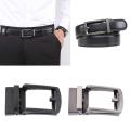 Polished Metal Belt Buckle Replacement Automatic Ratchet 35mm Belt Parts. 