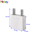 Aluminium Water Cooling Block for 1 Peltier ( 12706 ,12710 ,12715 ) 40mm x 40mm For Liquid Water Cooler Heat Sink System. 