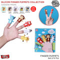 Pack of 5 Finger Puppets For Kids Hand Puppet Animal Learning Toy, Toddlers Rubber Toys For Baby Girl & Boy Finger Rubber Finger Puppet Toys Gifts For Children Story Telling Toys. 