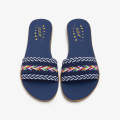 Liza Women's Embroidered Chappals For Women - NAVY CHAPPAL For Women - New Summers Arrival March 2025 - Shoes For Women. 