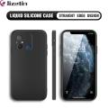 Jizetin for Redmi 11A / Redmi 12C Back Cover Solid Color Multicolor Liquid Silicone Square Phone Case Camera Protection Cases. 
