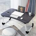Portable Laptop Bed Table, Adjustable Lap Desk, E Laptop stand, Notebook Stand Reading Holder, Notebook Table Dorm Desk, Bed tray table with Foldable Legs & Cup Slot,for Eating Breakfast,Reading,Watching Movie on Bed/Sofa- Multicolor. 