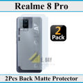 Realme 8 Pro Back Matte Protector Soft Skin Film Sheet 2 Pcs. 