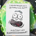 Rick and Morty Birthday Card Funny Greeting Gift for fans. 
