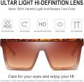 Latest Design Of 2025 Oversize Square Fashion Sunglasses For Men Full Black and Brown / Glasses for Mens and woman. 
