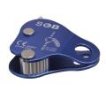 Aluminum Climbing Rope Blocker for Outdoor Climbing - blue. 