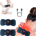 TRIMUX Portable Mini Electric Neck Massager EMS Massage Patch for Muscle Pain Relief. 