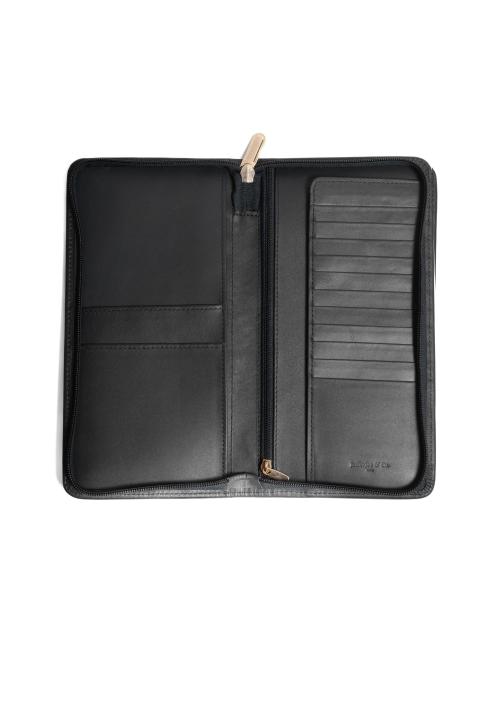 Jafferjees|Travel Wallet Oxford Collection- Black
