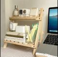 Wooden Plant Stand 2 ,3 Tier Foldable Flower Pot Display Shelf Rack Solid Wood Floor Two-layer Storage Balcony Folding Flower Stand. 