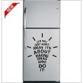 Bulb Quotes Fridge/Refrigerator Sticker Wall Sticker Color- Black (Size - Standard). 