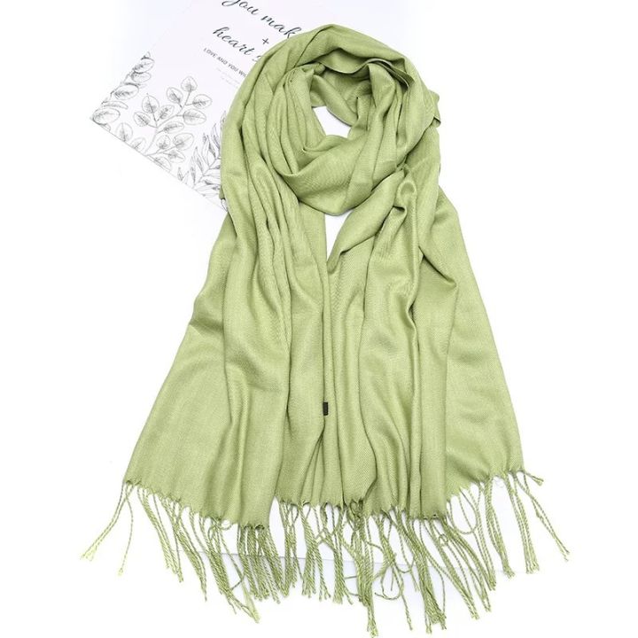22 Red Scarf Annual Meeting Shawl Solid Color Plain 250 Non-Fading Scarf in Stock Cross-Border Unisex