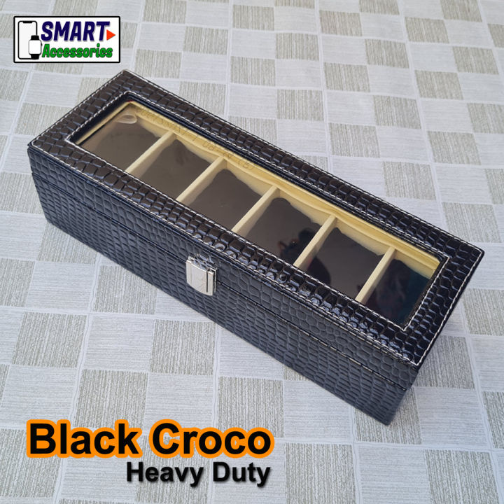 6 Slots High Quality PU Leather Watch Display Storage Box Smart Watch Organizer Box Smart Watch Case