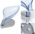 Soap Holder, Leaf Shape decorative, Easy cleaning and Quick Dry Soap Holder, Leaf Shape Soap Dish, Suction for Shower bathroom and Kitchen, Leaf shape self Draining Plastic Soap Holder. 