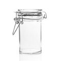 3 oz Small 6 pieces Glass Jars With Airtight Lids, Glass Spice Jars - Leak Proof Rubber Gasket and Hinged Lid for Home and Kitchen, Small Glass Containers with Lids for Party Favors (12 Pack). 