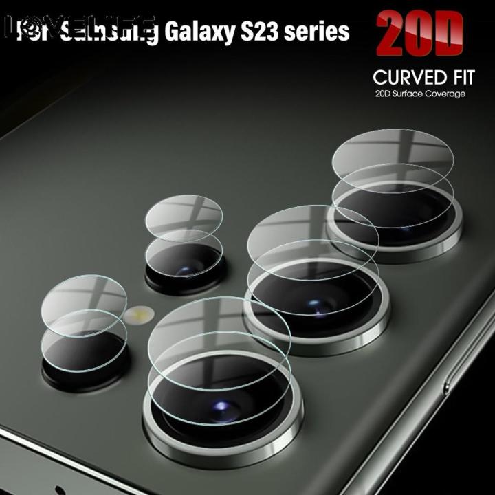 1 Set Circle Lens Film Compatible with Samsung Galaxy S23 Series / Flexible Glass Lens Sticker / Phone Lens Protector for S23+/S23 Ultra/S20 FE/Z Fold2