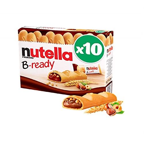 Chocolate | Nutella B-Ready Hazelnut Chocolate Biscuits| In original & best quality | 10 x 22g