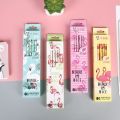 New Arrival 12pcs/pack Cute Pink Panther Flamingo HB Wood Pencils With Eraser Children Study Sketch Pencil School Stationery. 