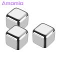Amamia Stone Eco-friendly Metal Square Ice Cubes Chilling Stone. 