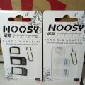 Noosy 4 in 1 Sim Card Adapter Kits with Nano Sim Adapter and Micro Sim Adapter with Ejector Pin Key | Buy 1 Get 1 Free |Abbasi accessories Zone. 