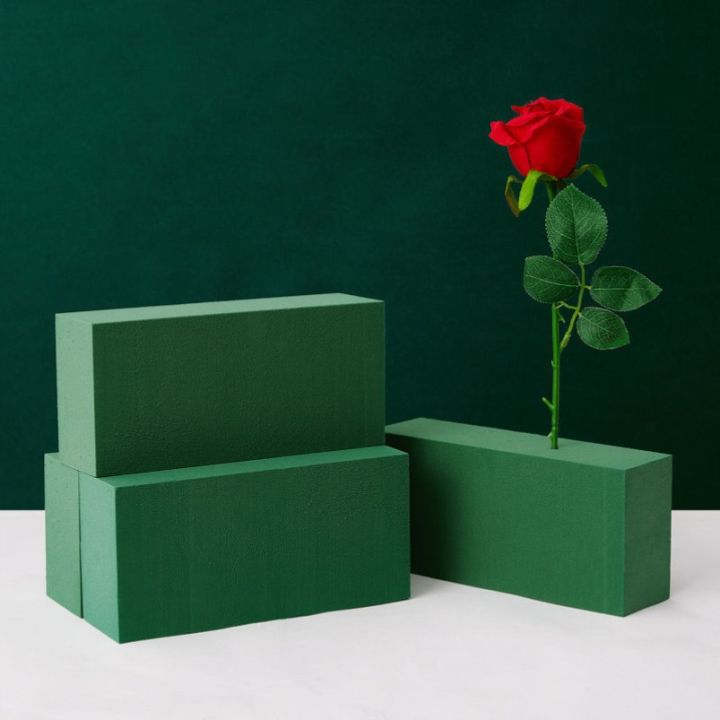 [High Quality] New high-density flower mud block dried flower mud rose flower mud flower arrangement basket bouquet flower shop flowers absorbent sponge flower shop decoration
